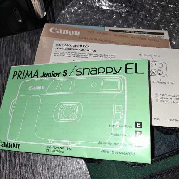 Vintage- Canon Snappy EL 35mm Camera - Picture 4 of 8